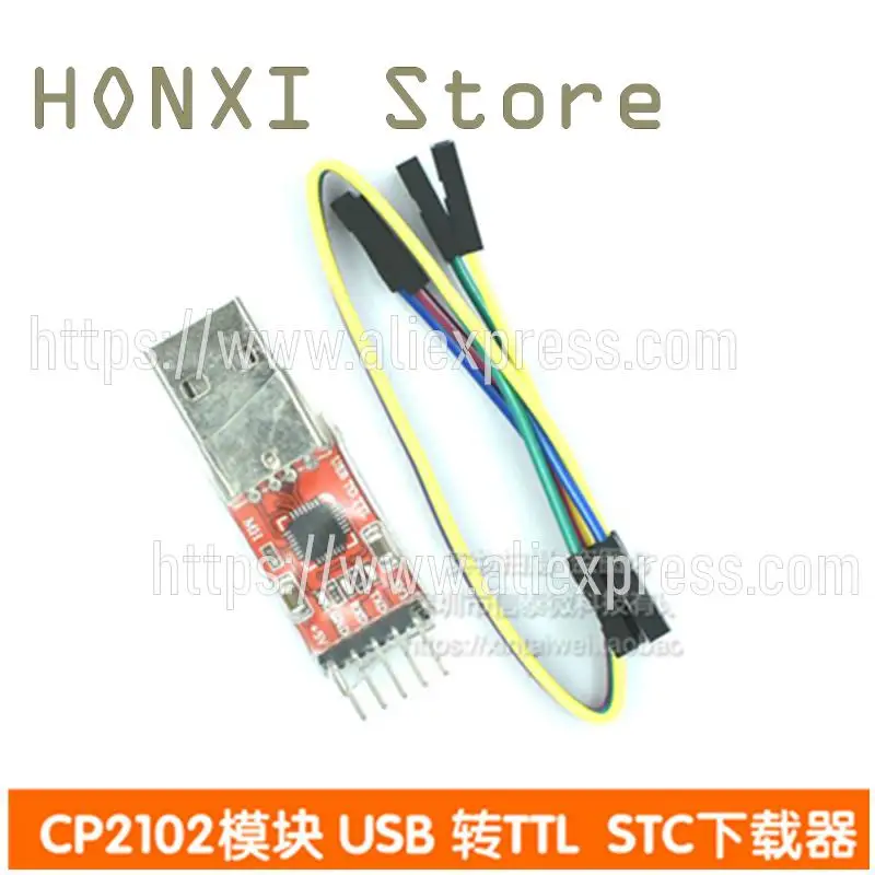 1PCS CP2102 module of USB TO TTL turn USB module UART serial port on STC downloader TO send 5 dupont line
1PCS CP2102 module of USB TO TTL turn USB module UART serial port on STC downloader TO send 5 dupont line
