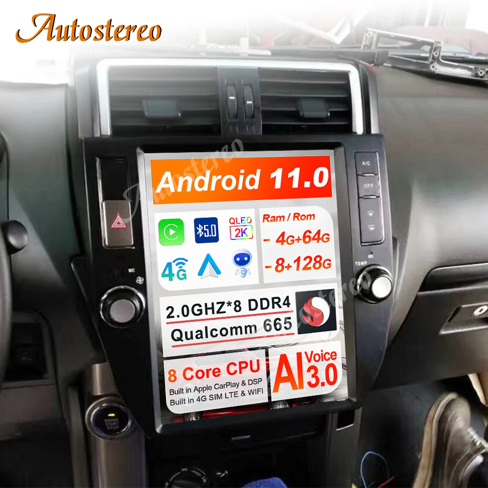 Tesla Style Android 11 8+128G Car GPS Navigation For TOYOTA LAND CRUISER Prado 150 2014-2017 Headunit Multimedia Player Headunit
Tesla Style Android 11 8+128G Car GPS Navigation For TOYOTA LAND CRUISER Prado 150 2014-2017 Headunit Multimedia Player Headunit