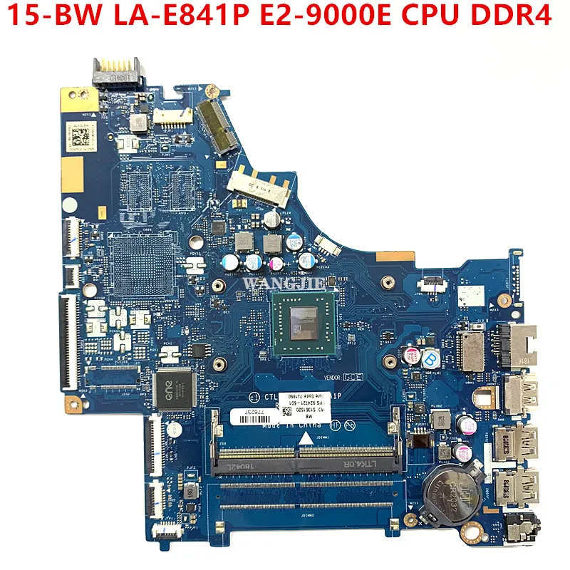 Б/у материнская плата для ноутбука HP Pavilion 15-BW 924721-001 924721-601 CTL51/53 LA-E841P E2-9000E ЦП DDR4 100% рабочий
Б/у материнская плата для ноутбука HP Pavilion 15-BW 924721-001 924721-601 CTL51/53 LA-E841P E2-9000E ЦП DDR4 100% рабочий