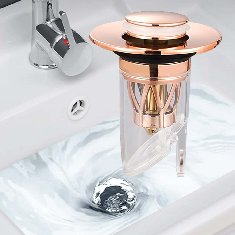 Pop-Up Bounce Core Basin Drain Stopper, Filter Valve, Hair Catcher, Shower Sink Strainer, Bath Stopper, Bathroom Drain Cover
Pop-Up Bounce Core Basin Drain Stopper, Filter Valve, Hair Catcher, Shower Sink Strainer, Bath Stopper, Bathroom Drain Cover