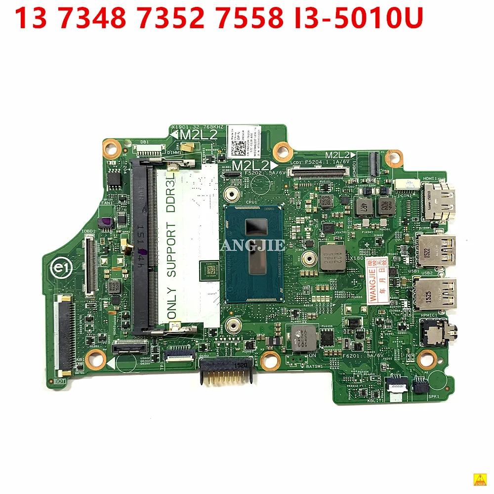 Used For DELL Inspiron 13 7348 7352 7558 Laptop Motherboard I3-5010U CPU CN-0NDV1M 0NDV1M NDV1M 13321-1 8X6G1
Used For DELL Inspiron 13 7348 7352 7558 Laptop Motherboard I3-5010U CPU CN-0NDV1M 0NDV1M NDV1M 13321-1 8X6G1