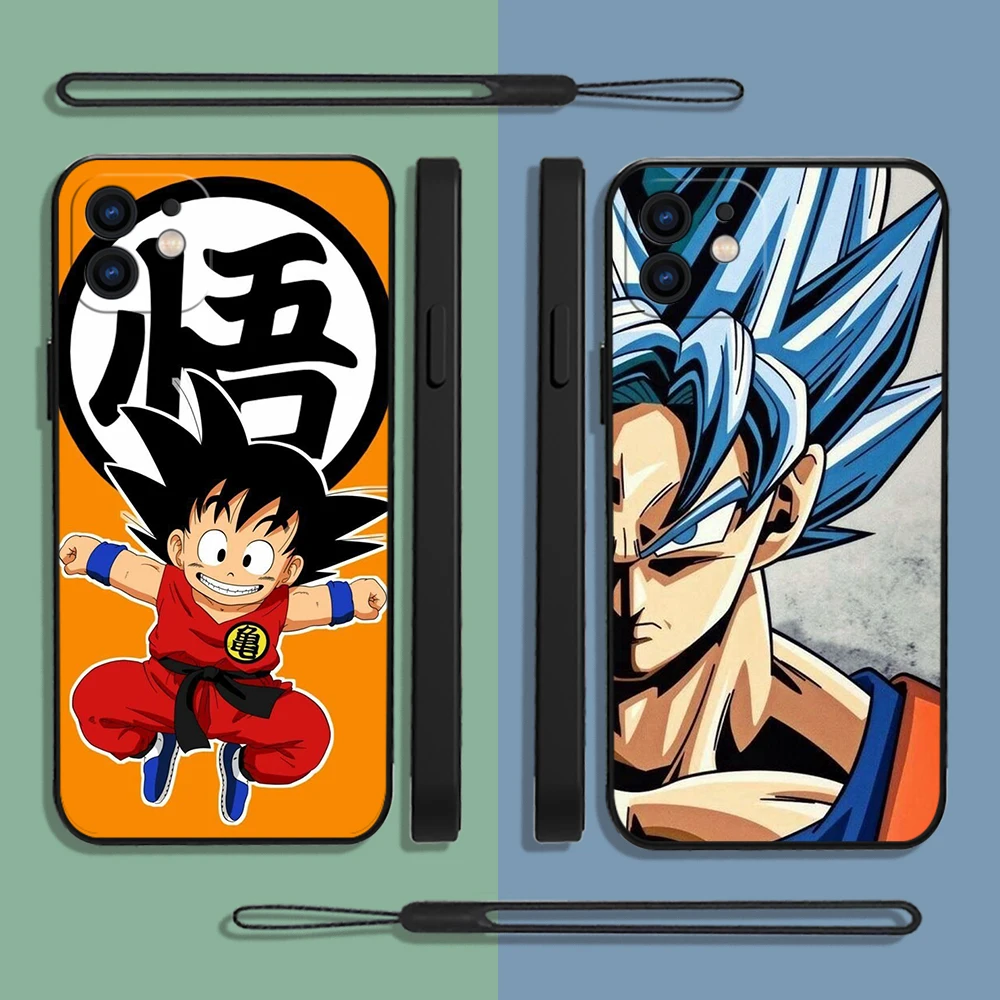 

Anime Goku Son DBZ Dragon Ball Phone Case For Xiaomi Redmi Note 12 11 11T 10 10S 9 Pro Plus 10C 9A K50 K60 4G 5G With Hand Strap