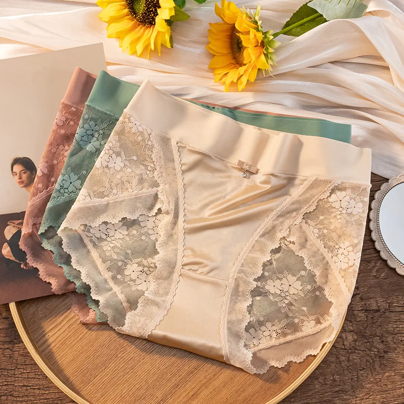 Women underwear medium waist large size women underwear trackless thin sexy underwear women ice silk girly briefs lace underwear
Women underwear medium waist large size women underwear trackless thin sexy underwear women ice silk girly briefs lace underwear
