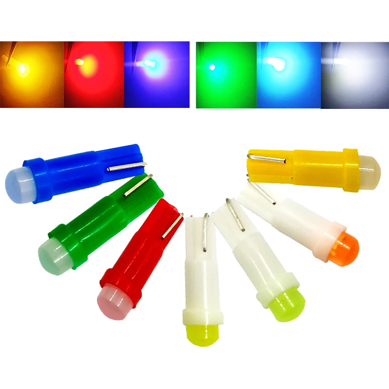 T5 Car Bulb Ceramic T5 Car Led Dashboard Light Makeup Light 1SMD 3D Astigmatism COB Indicator Acesssories
T5 Car Bulb Ceramic T5 Car Led Dashboard Light Makeup Light 1SMD 3D Astigmatism COB Indicator Acesssories