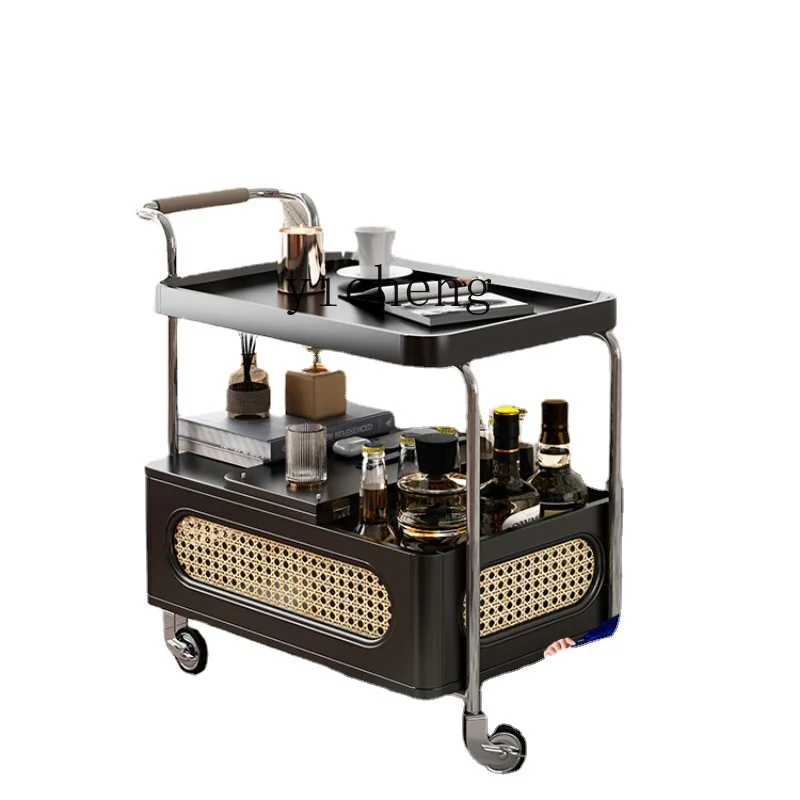 Zf Mid-Ancient Black Sofa Side Table Trolley Movable Rattan High-Grade Light Luxury Side Cabinet
Zf Mid-Ancient Black Sofa Side Table Trolley Movable Rattan High-Grade Light Luxury Side Cabinet