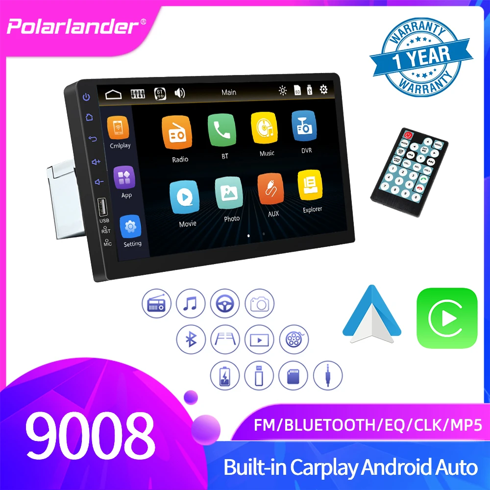 Car Radio 1 Din Carplay Android Auto Touch Screen AUX BT SD/TF Player MP5 Player Bluetooth Mirror Link 9'' For Toyota Nissan
Car Radio 1 Din Carplay Android Auto Touch Screen AUX BT SD/TF Player MP5 Player Bluetooth Mirror Link 9'' For Toyota Nissan