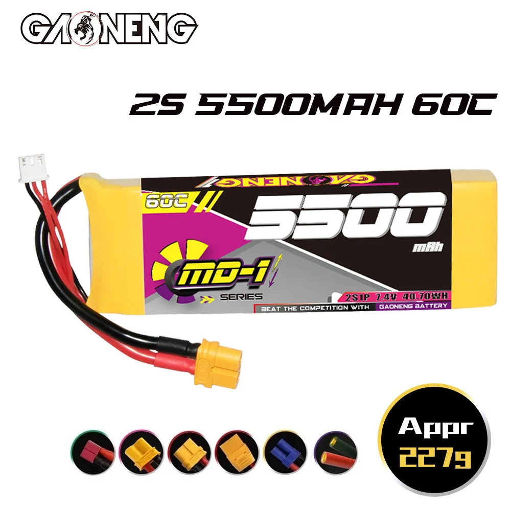 GNB 2s 5500mAh 60c Rechargeable Battery For RC Cars Boats RC Helicopter Quadcopter Drone Spare Parts 7.4v Lipo Battery
GNB 2s 5500mAh 60c Rechargeable Battery For RC Cars Boats RC Helicopter Quadcopter Drone Spare Parts 7.4v Lipo Battery