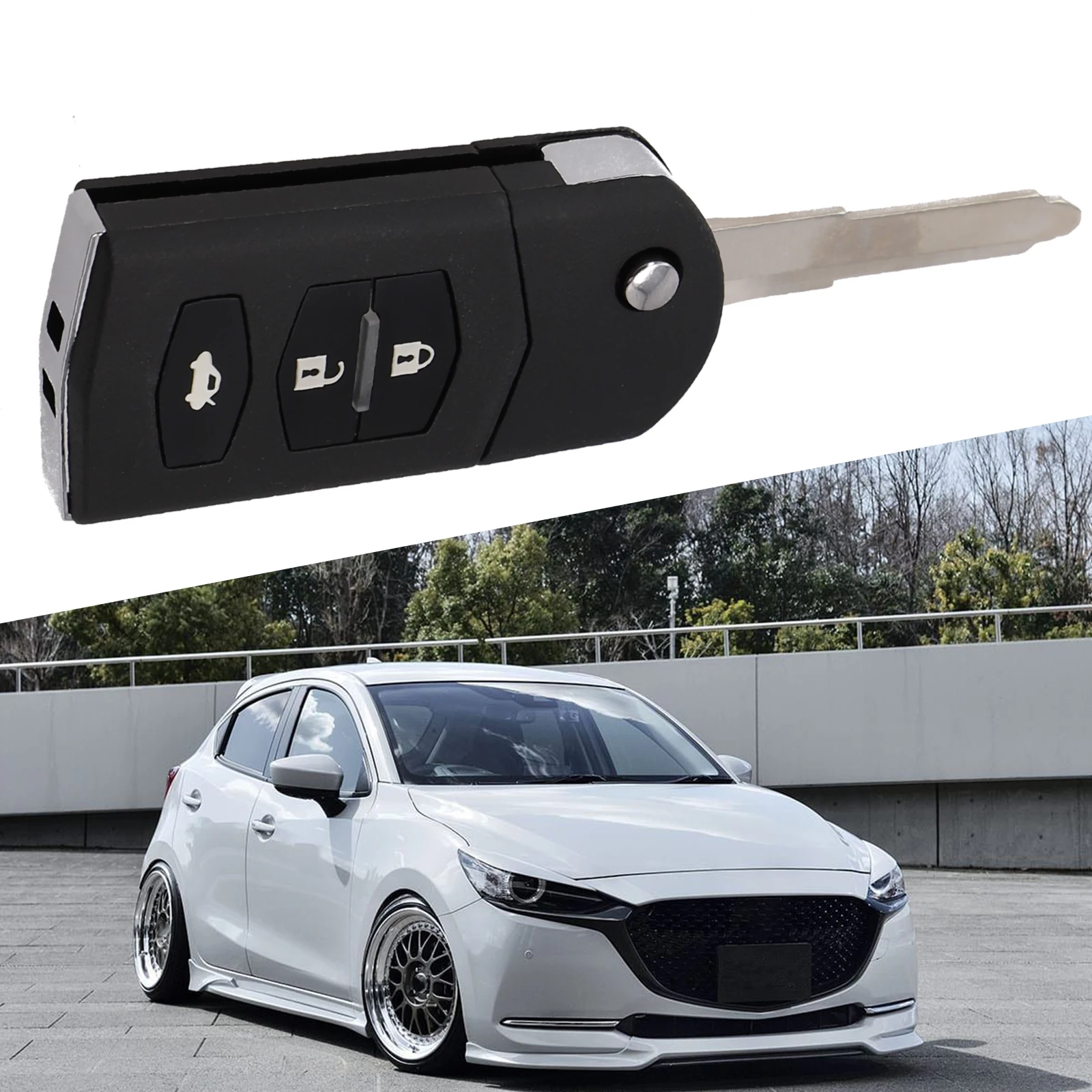 3 Buttons Remote Flip Key Shell Blade Case For Mazda 2 3 5 6 8 RX8 MX5 Fob Remote Flip Key Shell Blade Case Car Accessories
3 Buttons Remote Flip Key Shell Blade Case For Mazda 2 3 5 6 8 RX8 MX5 Fob Remote Flip Key Shell Blade Case Car Accessories
