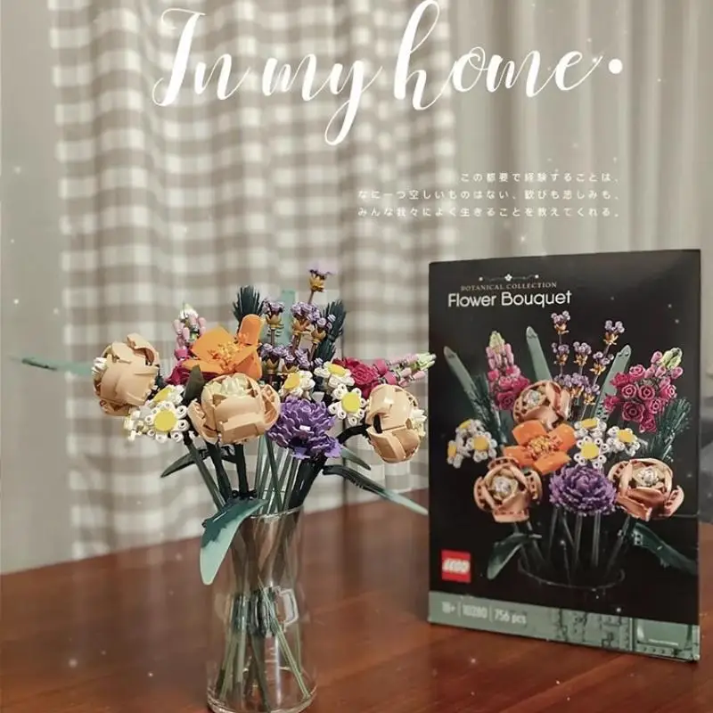 Fomantic Flower Bouquet Rose Building Block Bird Of Paradise Bricks Toy Potted Illustration Christmas Diy Gifts
Fomantic Flower Bouquet Rose Building Block Bird Of Paradise Bricks Toy Potted Illustration Christmas Diy Gifts