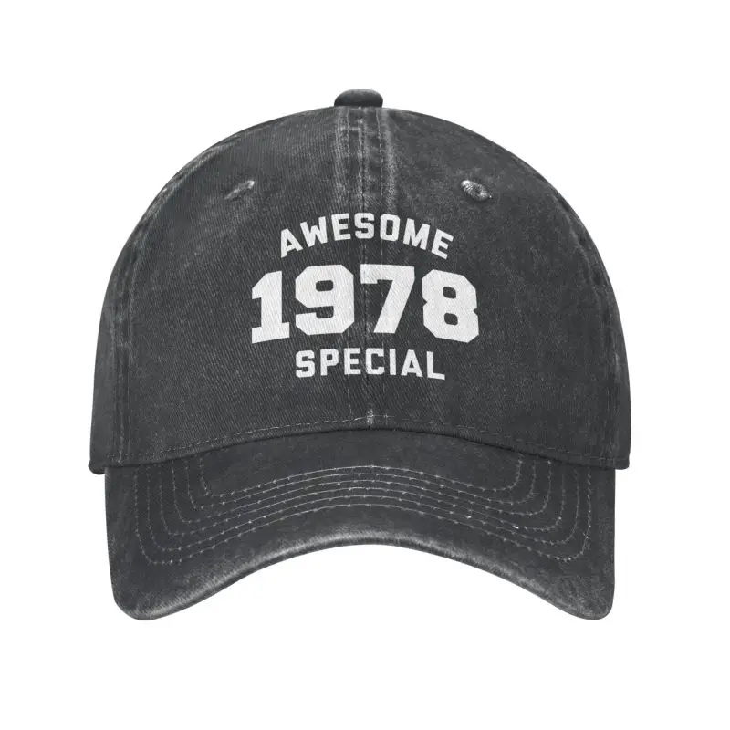 Custom Cotton Funny Birthday Awesome Special 1978 Gifts Baseball Cap Men Women Adjustable Dad Hat Streetwear
Custom Cotton Funny Birthday Awesome Special 1978 Gifts Baseball Cap Men Women Adjustable Dad Hat Streetwear