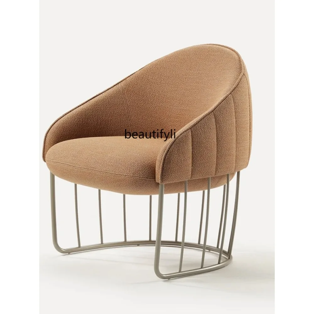 Nordic Minimalist Leisure Chair Home Living Room Single-Seat Sofa Chair Fabric Dining Chair
Nordic Minimalist Leisure Chair Home Living Room Single-Seat Sofa Chair Fabric Dining Chair