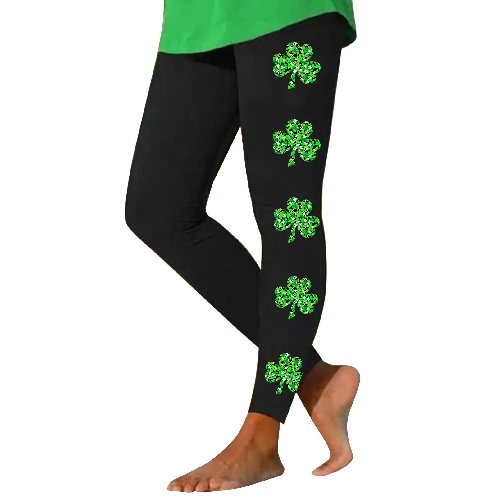 

Women Workout Out Leggings Saint Patricks Pat St Paddys Day Print Legging Pants Sports Gym Push Up Tight Trousers Pantalones