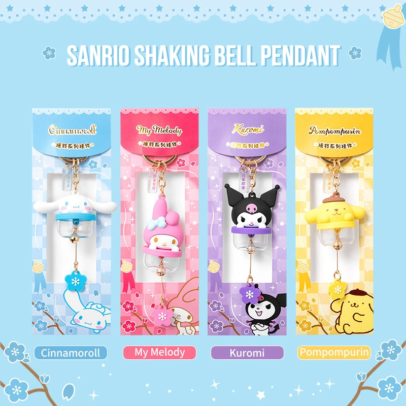 Genuine SanrioCharacters Hand Bell Series Anime Wind Chime Pendant Key Decoration Toy Children's Holiday Birthday Gift
Genuine SanrioCharacters Hand Bell Series Anime Wind Chime Pendant Key Decoration Toy Children's Holiday Birthday Gift