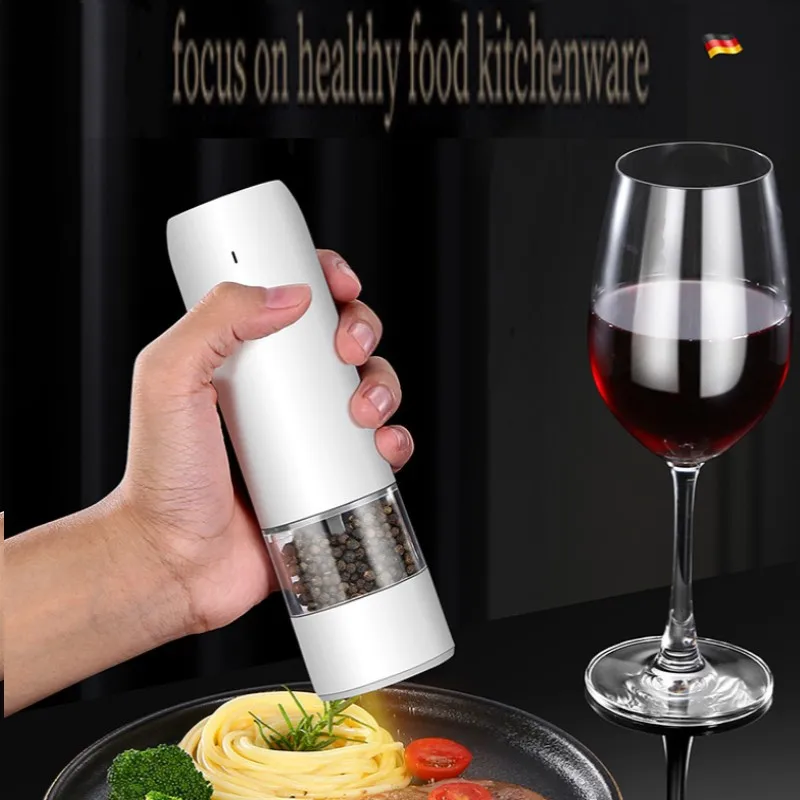 Kitchen Pepper Grinder Electric Rechargeable Adjustable Coarse and Fine Salt and Spice Grinder Bottle Kitchen Good Helper
Kitchen Pepper Grinder Electric Rechargeable Adjustable Coarse and Fine Salt and Spice Grinder Bottle Kitchen Good Helper