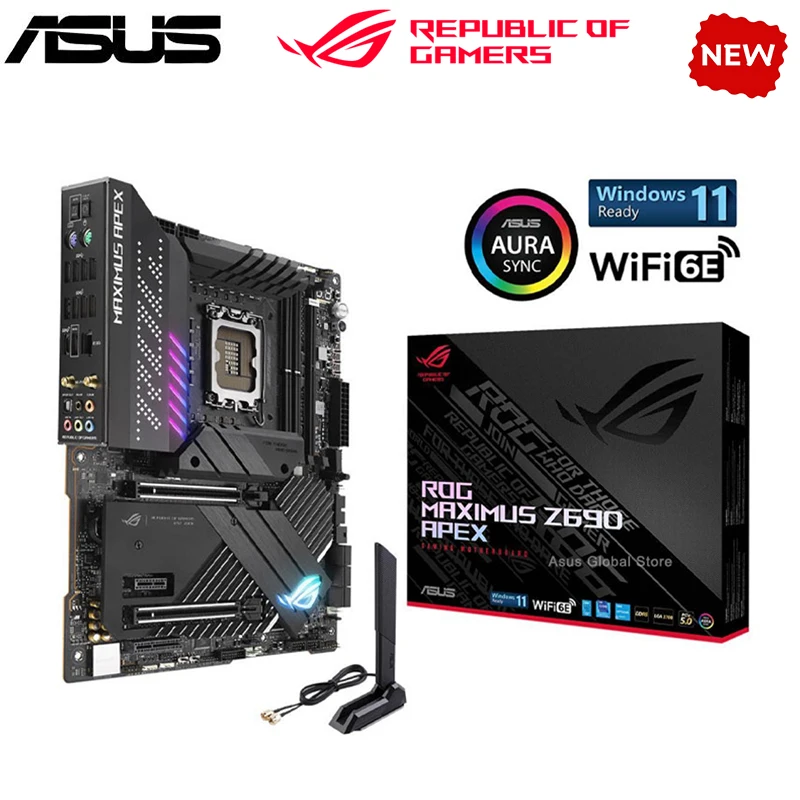 NEW Z690A For Asus ROG MAXIMUS Z690 APEX DDR5 Original Desktop For Intel Z690 Motherboard LGA 1700 Support 12900KF 12700K
NEW Z690A For Asus ROG MAXIMUS Z690 APEX DDR5 Original Desktop For Intel Z690 Motherboard LGA 1700 Support 12900KF 12700K