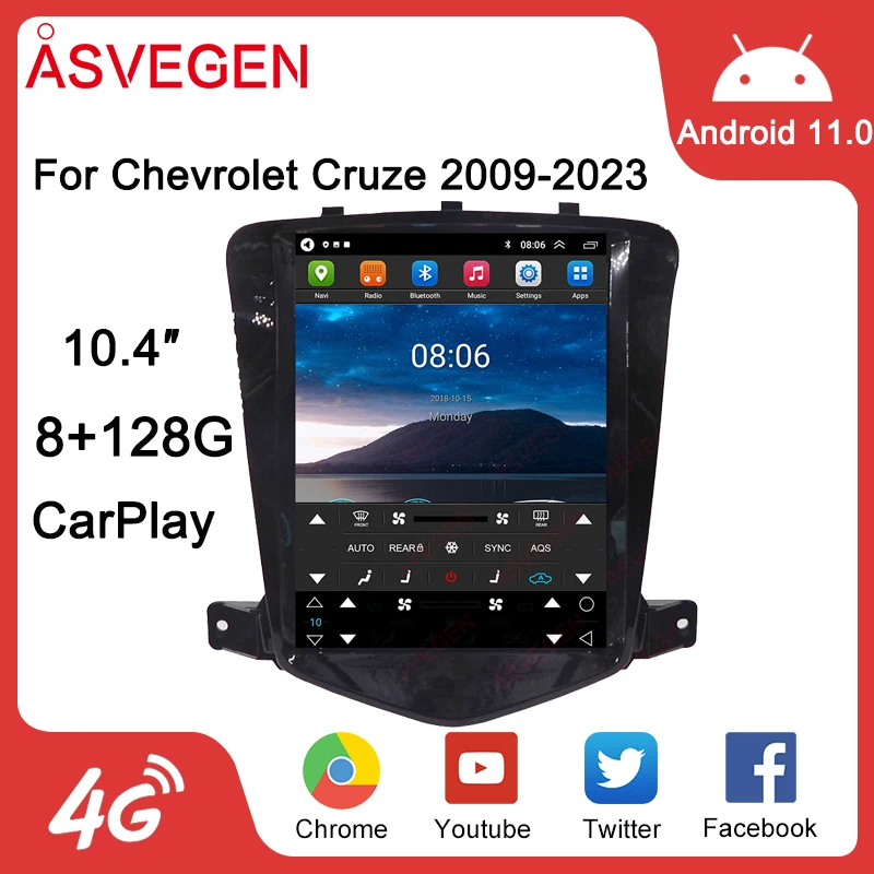 10.4" Android 11 Car Radio For Chevrolet Cruze 2009-2023 Auto Multimedia GPS Navigation 4G Audio Stereo Player Screen
10.4" Android 11 Car Radio For Chevrolet Cruze 2009-2023 Auto Multimedia GPS Navigation 4G Audio Stereo Player Screen