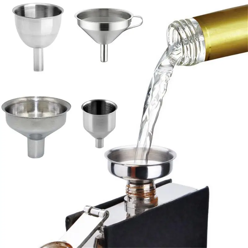 1PC Stainless Steel Kitchen Funnels Food Grade Metal Funnels for Filling Bottles Small Funnels For Canning Kitchen Tools
1PC Stainless Steel Kitchen Funnels Food Grade Metal Funnels for Filling Bottles Small Funnels For Canning Kitchen Tools