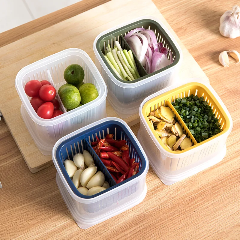 Four-in-one Vegetable Storage Box Multifunctional Refrigerator Storage Box Onion Ginger Garlic Double Layer Storage Box
Four-in-one Vegetable Storage Box Multifunctional Refrigerator Storage Box Onion Ginger Garlic Double Layer Storage Box
