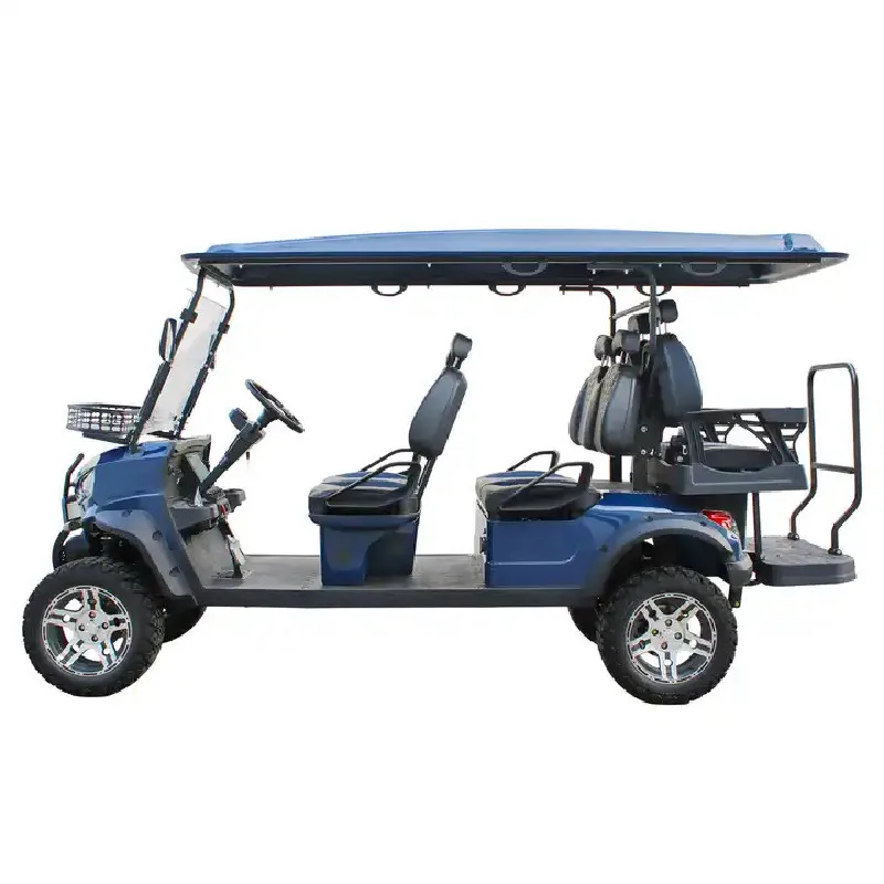 

Made In China 6 Seater 4+2 Customized Club Car Electric Golf Cart Sightseeing Bus Club Car Off-Road Hunting Car With CE DOT