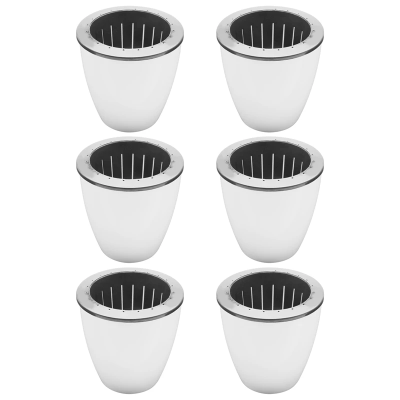 

12 Pack 5 Inch Self Watering Pots For Indoor Plants With Water Indicator,African Violet Pots For Plants,Self-Watering