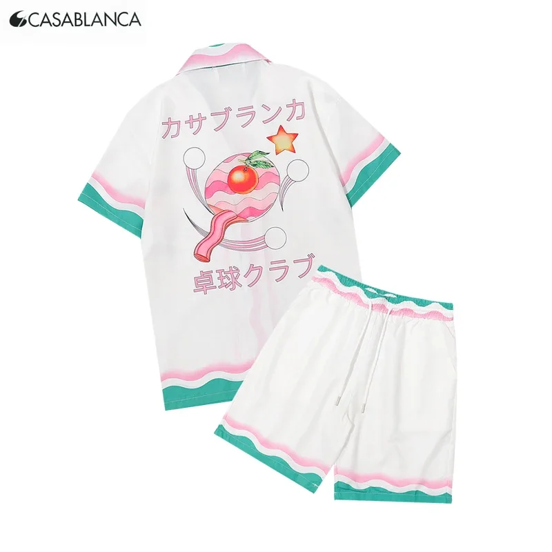 24SS Men Shirts New Casablanca Sports Jogging Set Men Shirt Men Women Contton Short Hawaiian Shirt
24SS Men Shirts New Casablanca Sports Jogging Set Men Shirt Men Women Contton Short Hawaiian Shirt