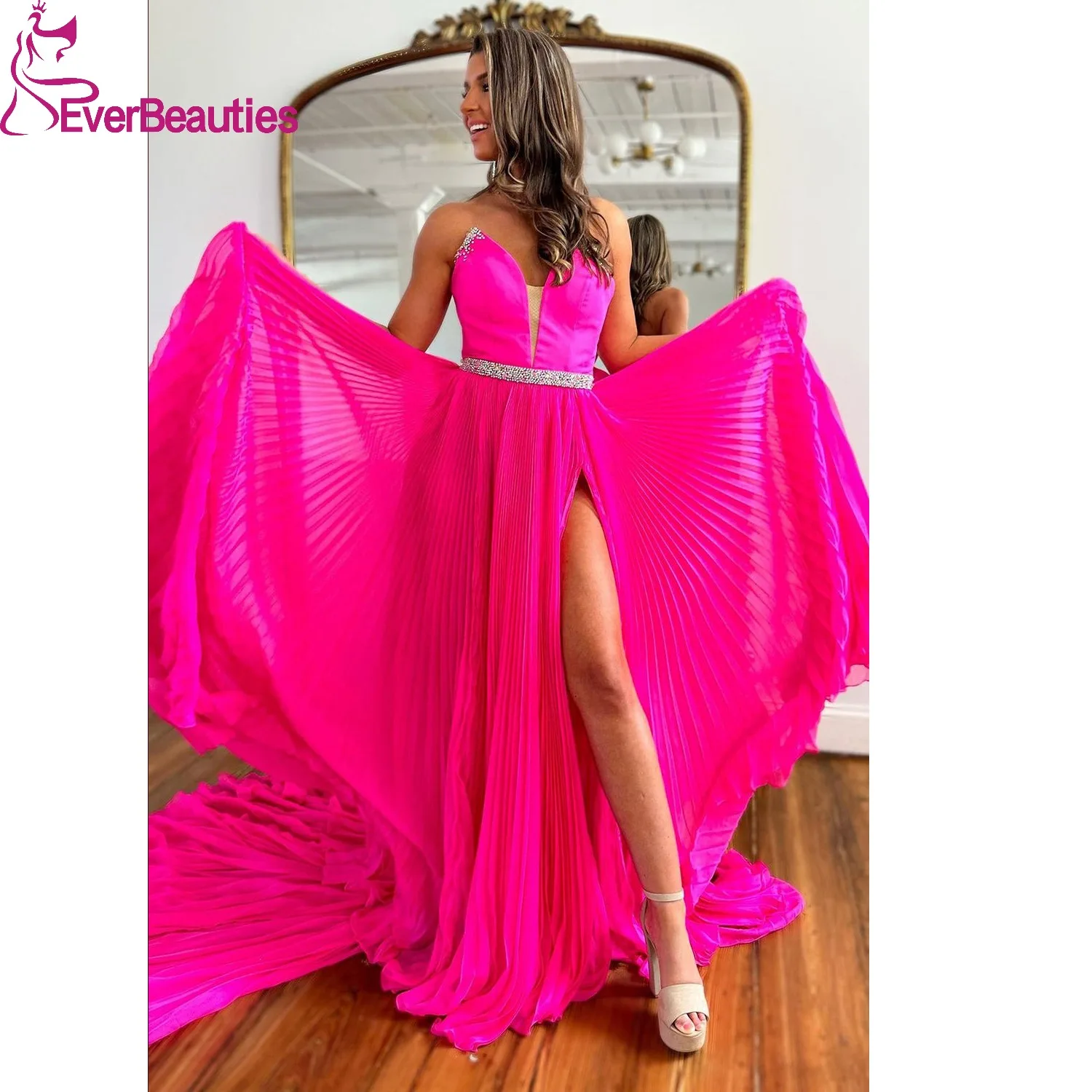 V Neck Pleated Prom Dress Long Vestidos De Gala Mujer Evening Dresses A Line Formal Occasion for Women 2024
V Neck Pleated Prom Dress Long Vestidos De Gala Mujer Evening Dresses A Line Formal Occasion for Women 2024