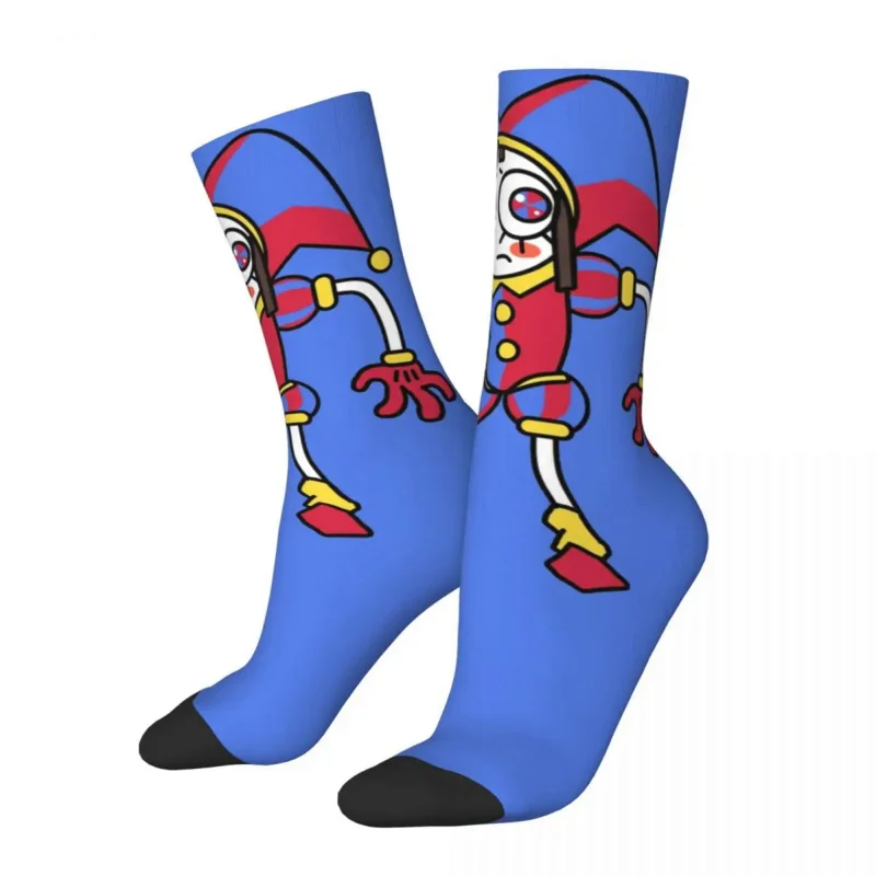 

Pomni The Amazing Digital Circus Socks for Women Men Merch Spring Autumn Winter Soft Long Socks Sweat Absorbing