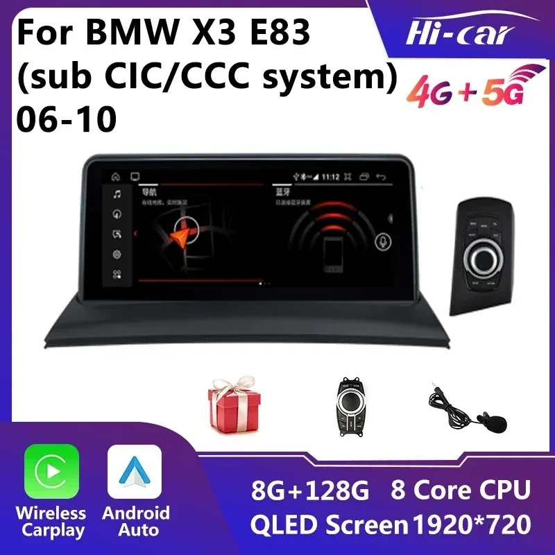 Автомагнитола HiCar для BMW, автомагнитола на Android, оригинальная, 12,3 дюйма, для BMW X3, E83, 06-10, CCC, все модели Carplay, 4G, Wi-Fi, DSP, GPS, E46
Автомагнитола HiCar для BMW, автомагнитола на Android, оригинальная, 12,3 дюйма, для BMW X3, E83, 06-10, CCC, все модели Carplay, 4G, Wi-Fi, DSP, GPS, E46