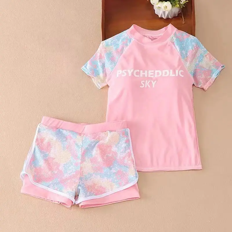 Kids Girls 2023 Summer New Fashionable Swimwear Mesh Camo Colorblock Sports Split Boys Swimwear Set For Boys
Kids Girls 2023 Summer New Fashionable Swimwear Mesh Camo Colorblock Sports Split Boys Swimwear Set For Boys