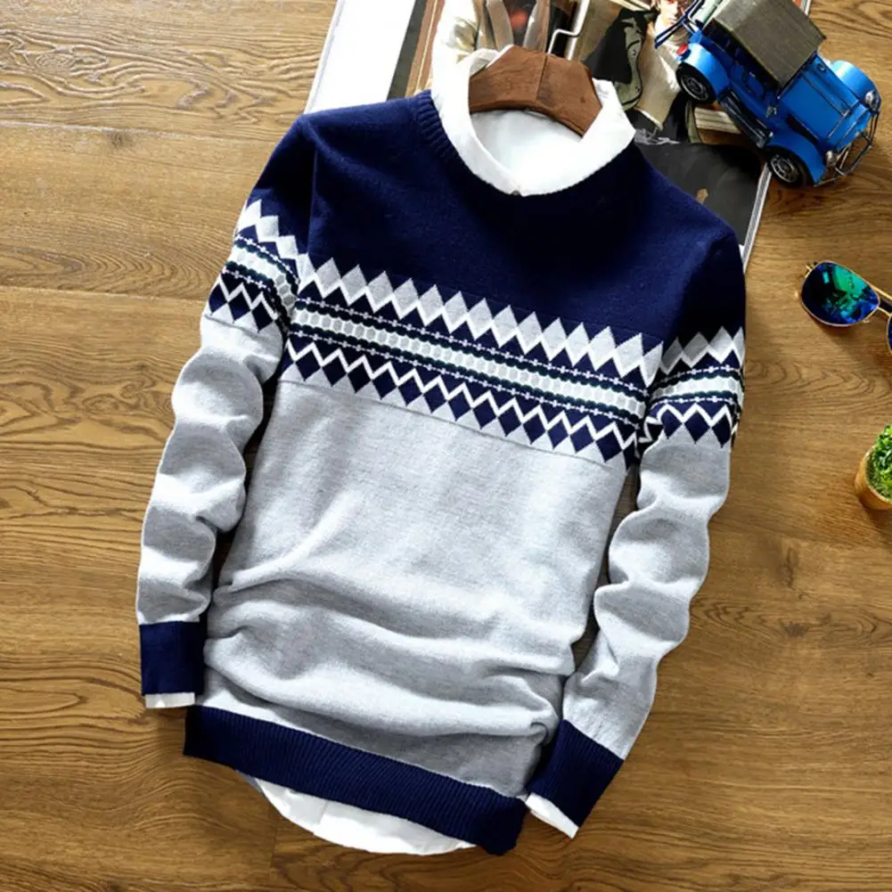Stylish Male Sweater Super Soft Men Pullover Sweater Long Sleeve Fashion Pattern Fine Knitting Sweater Keep Warm
Stylish Male Sweater Super Soft Men Pullover Sweater Long Sleeve Fashion Pattern Fine Knitting Sweater Keep Warm