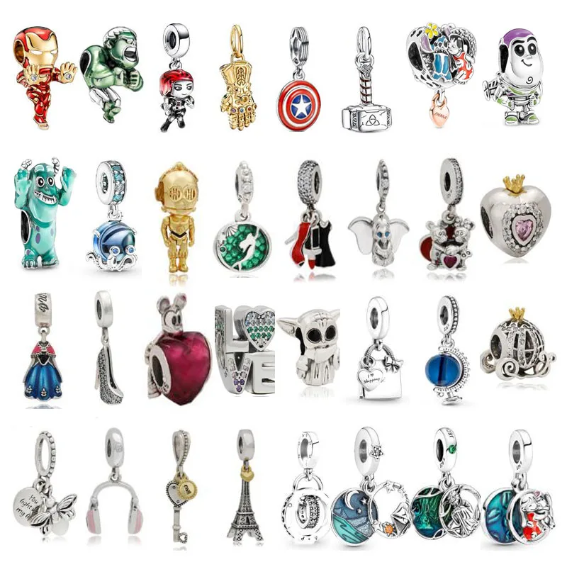 Genuine 925 Sterling Silver Charms Bead Pendant Fit Original Bracelet DIY Fine Jewelry for woman gift
Genuine 925 Sterling Silver Charms Bead Pendant Fit Original Bracelet DIY Fine Jewelry for woman gift