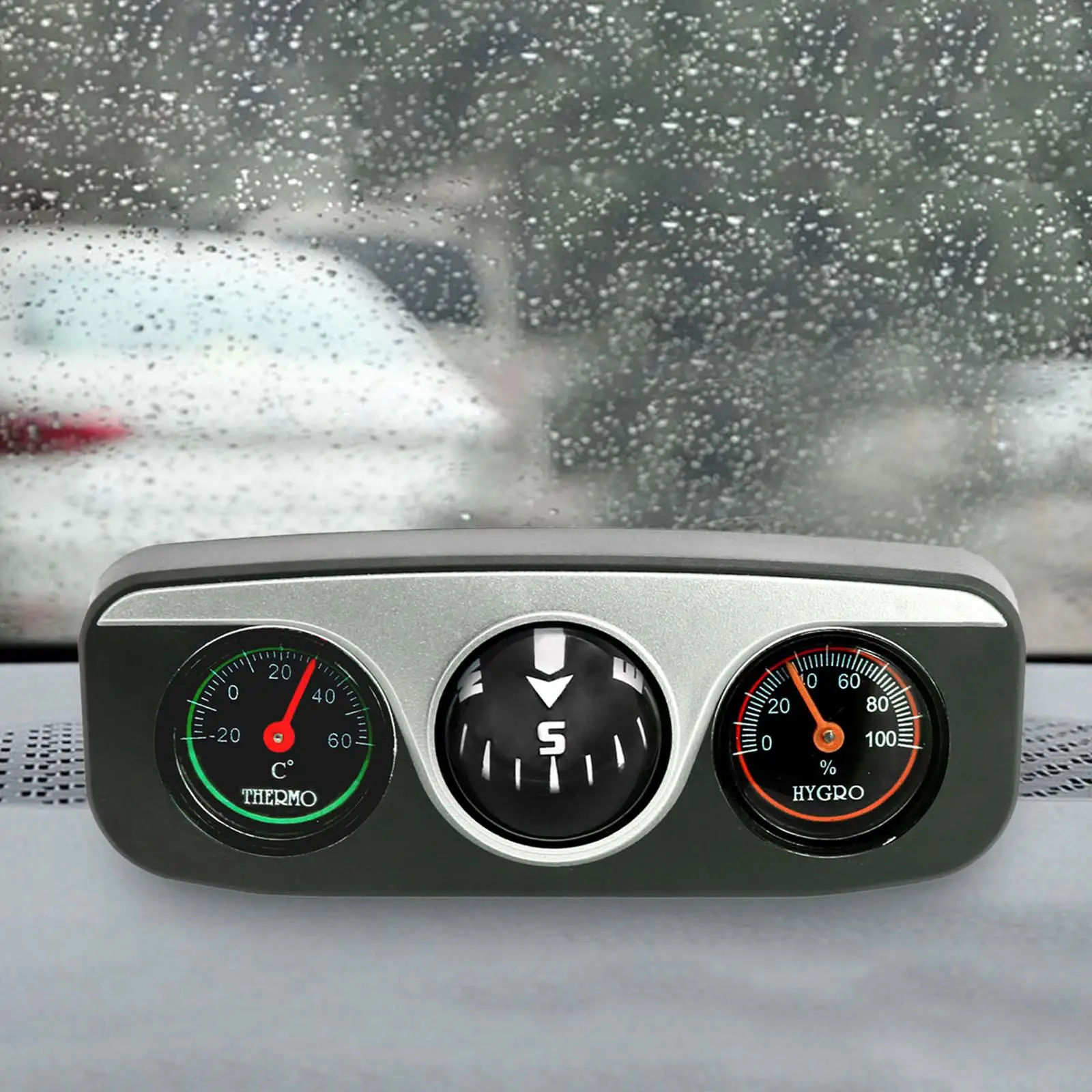 

Car Dashboard Compasses Car Thermometer Hygrometer Compass Vehicles Navigation Compass for Outdoors Camping Navigation Ball