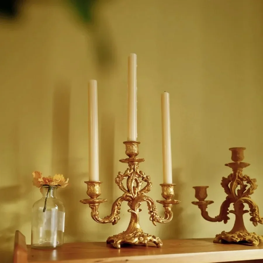 Birthday Candle Holder Three Candles Tealight Metal Candle Holder Stick Stand European Retro Romantic Golden Bougeoir Home Decor
Birthday Candle Holder Three Candles Tealight Metal Candle Holder Stick Stand European Retro Romantic Golden Bougeoir Home Decor