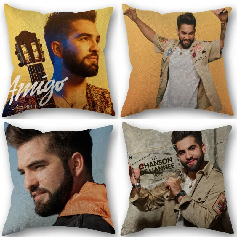 

Наволочка под заказ Kendji Girac, домашний текстиль, хлопковые наволочки, свадебная декоративная наволочка, квадратная 45x45 см 1210