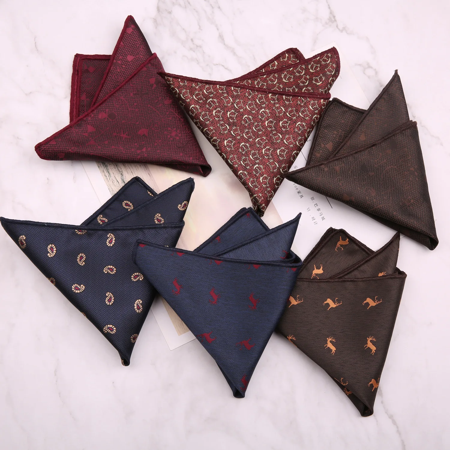 23*23CM Flower Animal Geometric Pattern Jacquard Weave Polyester Pocket Towel Handkerchief Casual Daily Wear Pocket Square
23*23CM Flower Animal Geometric Pattern Jacquard Weave Polyester Pocket Towel Handkerchief Casual Daily Wear Pocket Square