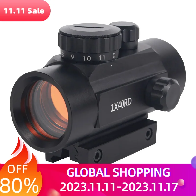 1x40 Red Dot sight Optics Sight For Hunting Riflescope fit 11mm/20mm Rail airsoft accesories Holographic Sight Scope
1x40 Red Dot sight Optics Sight For Hunting Riflescope fit 11mm/20mm Rail airsoft accesories Holographic Sight Scope