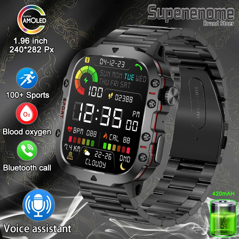 2024 New Bluetooth Call Smart Watch For Android IOS Fitness Motion Blood pressure Watch Men 3ATM Waterproof 2.0 Inch SmartWatch
2024 New Bluetooth Call Smart Watch For Android IOS Fitness Motion Blood pressure Watch Men 3ATM Waterproof 2.0 Inch SmartWatch