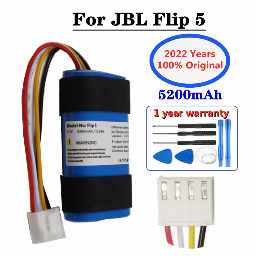 New 19.2wh/5200mAh Original Speaker Li-ion Battery For JBL Flip 5 Flip5 SUN-INTE-152 FLIP5 Replacement Player Battery Tools Kits
New 19.2wh/5200mAh Original Speaker Li-ion Battery For JBL Flip 5 Flip5 SUN-INTE-152 FLIP5 Replacement Player Battery Tools Kits