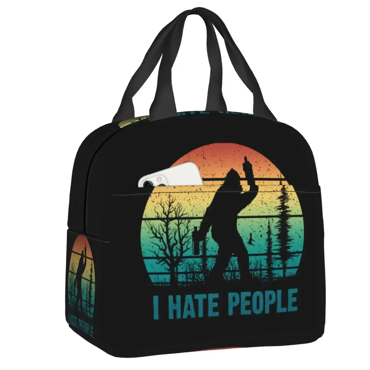 Сумка для обеда Bigfoot I Hate People, Женская портативная термоизолированная сумка для обеда, многофункциональная сумка-тоут для работы и школы
Сумка для обеда Bigfoot I Hate People, Женская портативная термоизолированная сумка для обеда, многофункциональная сумка-тоут для работы и школы