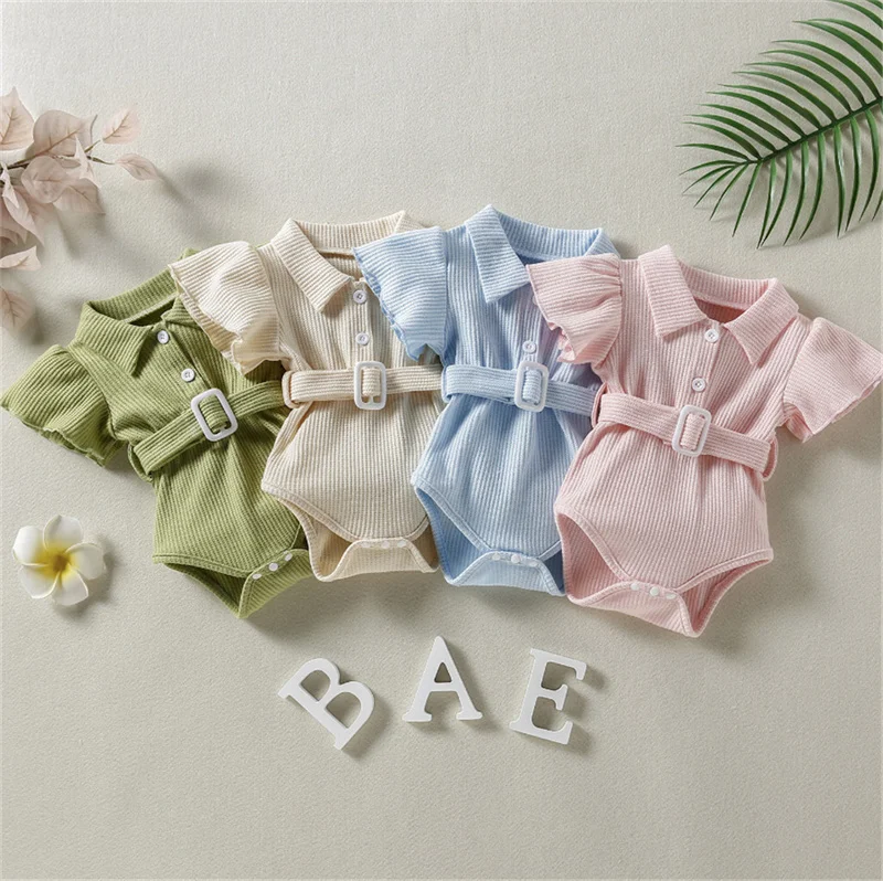 Fashion Solid Color Newborn Clothes Girls Bodysuits Summer Baby Girl Short Sleeve Infant Clothing
Fashion Solid Color Newborn Clothes Girls Bodysuits Summer Baby Girl Short Sleeve Infant Clothing