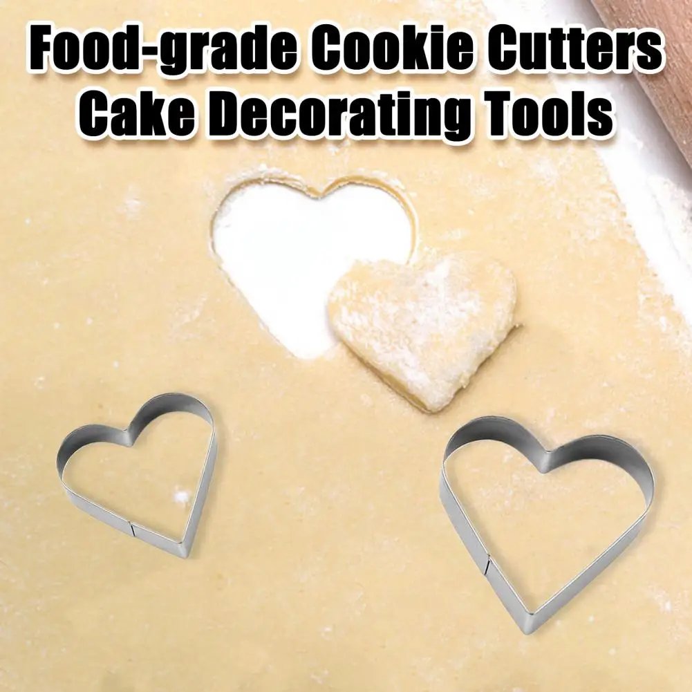 Kitchen Baking Supplies Stainless Steel Heart Cookie Cutter Set for Baking Sandwiches Valentines Day Easy to Clean Versatile
Kitchen Baking Supplies Stainless Steel Heart Cookie Cutter Set for Baking Sandwiches Valentines Day Easy to Clean Versatile