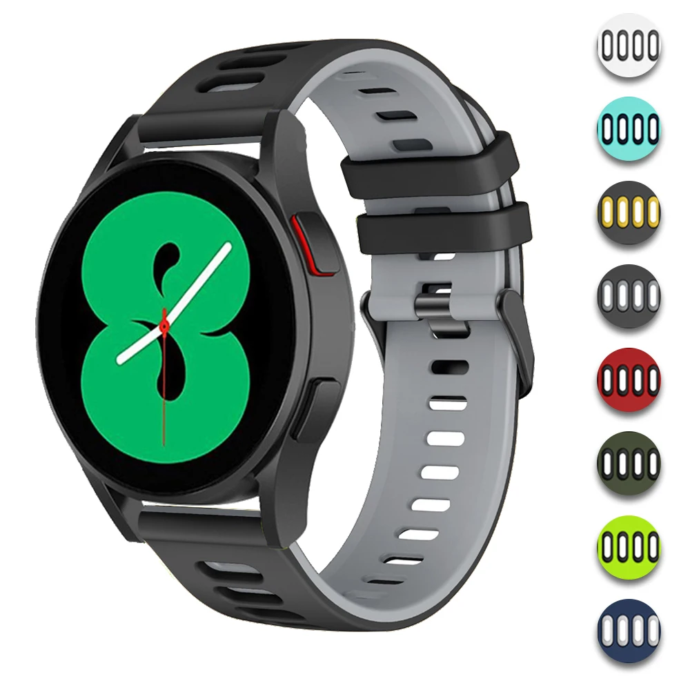 Ремешок силиконовый для Samsung Galaxy watch 4/Huawei Watch GT2/Active2, двухцветный браслет для Amazfit GTR 3 47 мм, 22 мм 20 мм
Ремешок силиконовый для Samsung Galaxy watch 4/Huawei Watch GT2/Active2, двухцветный браслет для Amazfit GTR 3 47 мм, 22 мм 20 мм