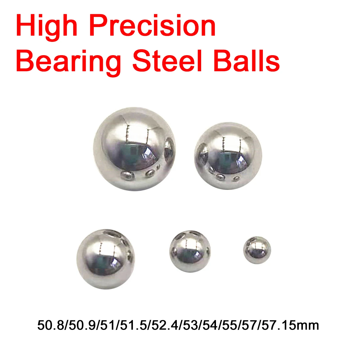 1Pc High Precision Bearing Steel Ball 50.8/50.9/51/51.5/52.4/53/54/55/57/57.15mm Chrome Bearing Steel Solid Bearing Roller Bead
1Pc High Precision Bearing Steel Ball 50.8/50.9/51/51.5/52.4/53/54/55/57/57.15mm Chrome Bearing Steel Solid Bearing Roller Bead