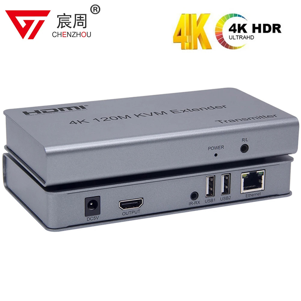 4K 120M HDMI KVM Extender over Cat5e/6 cable HDMI USB Ethernet Extender Transmit with Loop out IR Control Support Mouse Keyboard
4K 120M HDMI KVM Extender over Cat5e/6 cable HDMI USB Ethernet Extender Transmit with Loop out IR Control Support Mouse Keyboard
