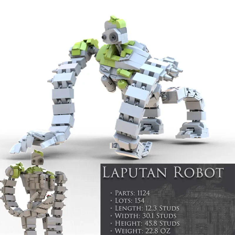 New MOC Robot The Laputan Robot Fit MOC-20801 Sky City-Laputa Robot Model Building Blocks Bricks Kids DIY Toys Boy Gift Birthday
New MOC Robot The Laputan Robot Fit MOC-20801 Sky City-Laputa Robot Model Building Blocks Bricks Kids DIY Toys Boy Gift Birthday