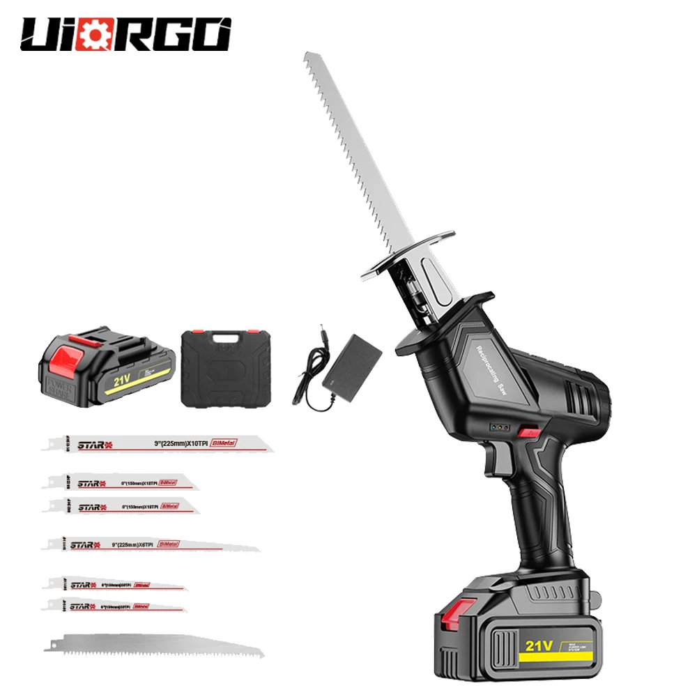 Uiorgo Wireless Electric Reciprocating Saw Rechargeable Electric Saber Saw Outdoor Portable Small Logging Lithium Electric Saw
Uiorgo Wireless Electric Reciprocating Saw Rechargeable Electric Saber Saw Outdoor Portable Small Logging Lithium Electric Saw