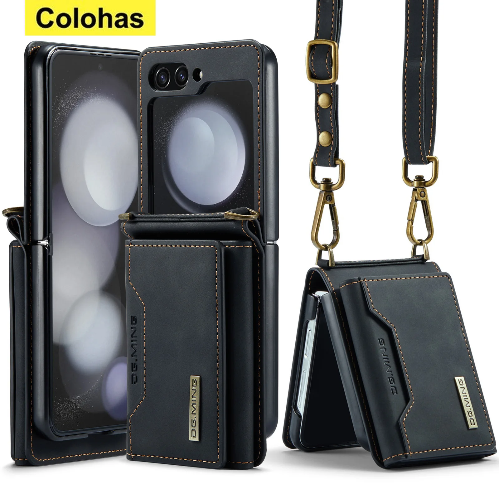 Crossbody Bag Fashion Leather Phone Case for Samsung Galaxy Z Flip 5 4 3 5G with Long Lanyard Wallet Card Slot Protect Cover
Crossbody Bag Fashion Leather Phone Case for Samsung Galaxy Z Flip 5 4 3 5G with Long Lanyard Wallet Card Slot Protect Cover