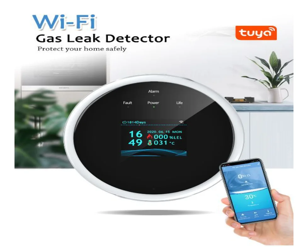 Сигнализация Wi-Fi, детектор утечки для кухни, Соленоидный клапан, сигнализация для горючих газов, для домашнего использования
Сигнализация Wi-Fi, детектор утечки для кухни, Соленоидный клапан, сигнализация для горючих газов, для домашнего использования