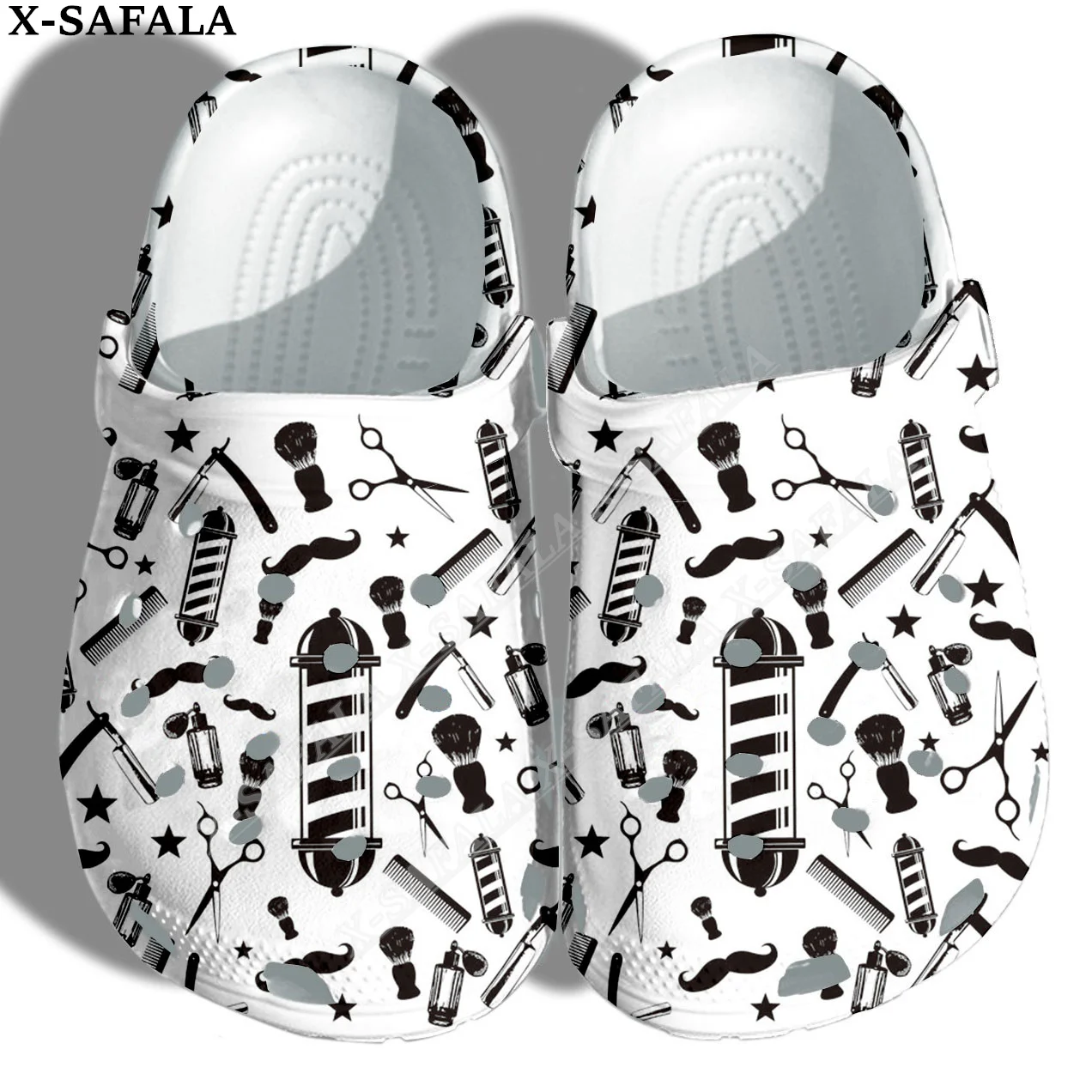 Barber Barbershop 3D Print Men Women Classic Clogs Slippers Shoes EVA Ligtweight Sandals Summer Beach Outdoor-9
Barber Barbershop 3D Print Men Women Classic Clogs Slippers Shoes EVA Ligtweight Sandals Summer Beach Outdoor-9