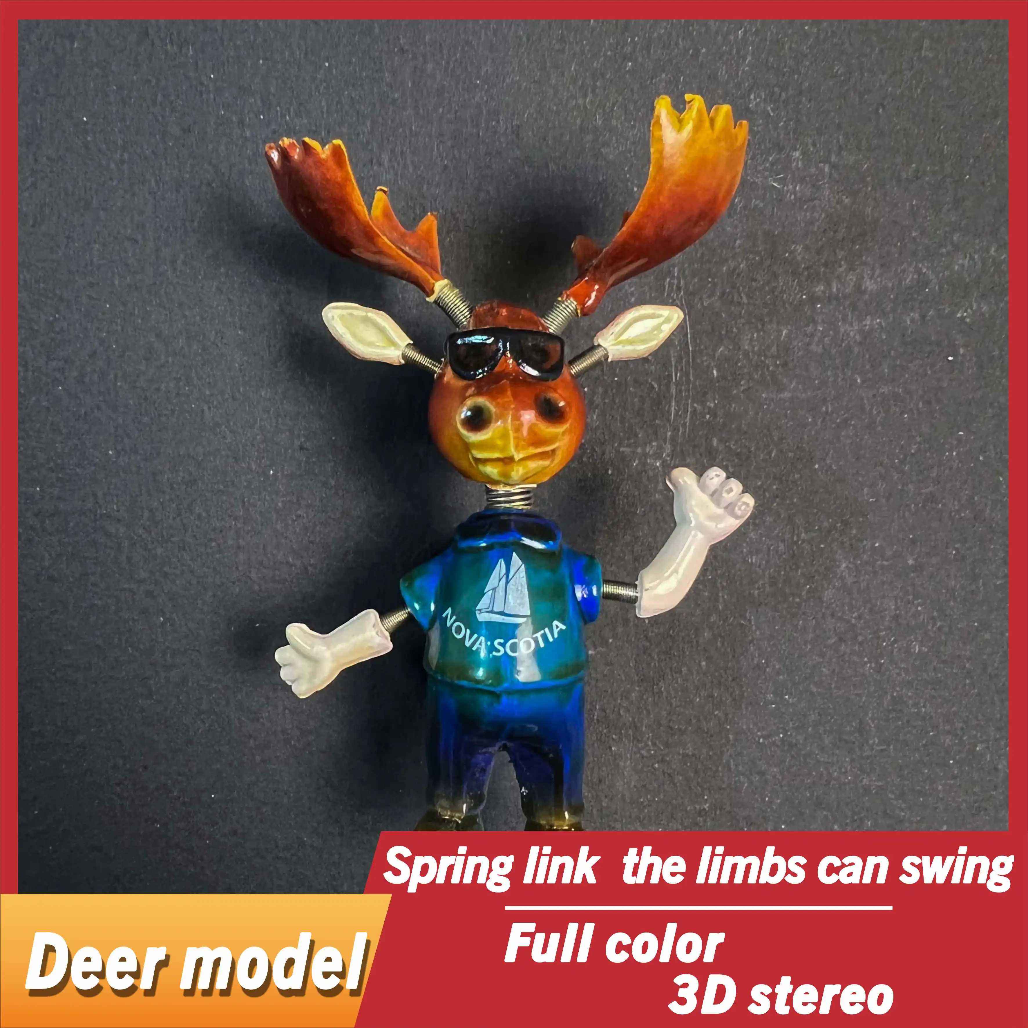 Simulated Deer Creative Refrigerator Magnet Home Decoration 3D Spring Can Swing Deer Magnetic Suction Souvenir 【S2-02】
Simulated Deer Creative Refrigerator Magnet Home Decoration 3D Spring Can Swing Deer Magnetic Suction Souvenir 【S2-02】
